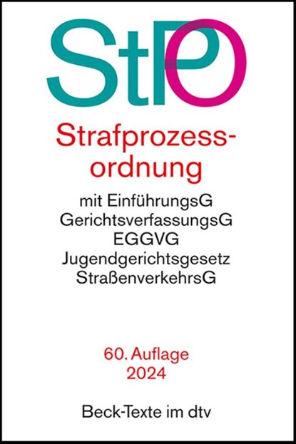 Strafprozessordnung, niet bekend - Paperback - 9783423532549