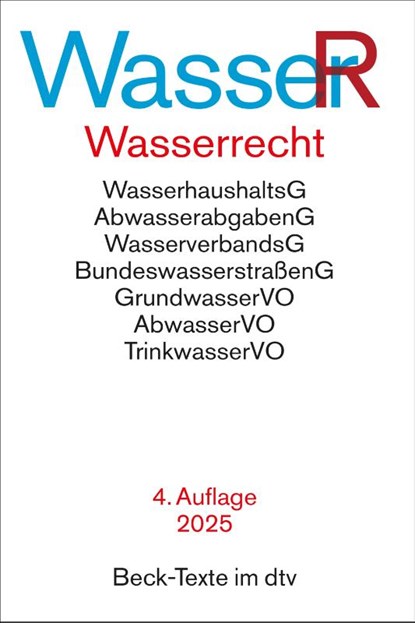 Wasserrecht. WasserR, Michael Reinhardt - Paperback - 9783423532587