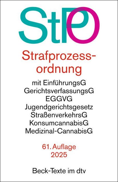 Strafprozessordnung. StPO, niet bekend - Paperback - 9783423532785