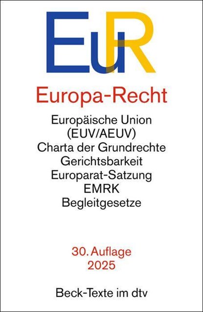 Europa-Recht. EuR, niet bekend - Paperback - 9783423532952
