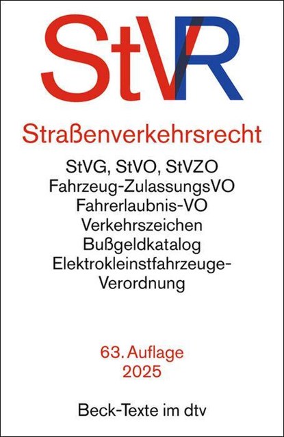 Straßenverkehrsrecht. StVR, niet bekend - Paperback - 9783423532976