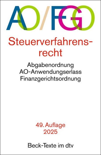Abgabenordnung. AO / FGO, niet bekend - Paperback - 9783423533072