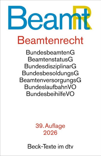 Beamtenrecht. BeamtR, niet bekend - Paperback - 9783423533461