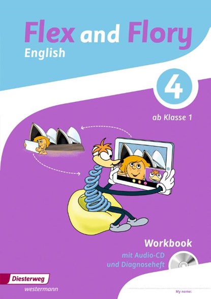 Flex and Flory 1 - 4. Workbook 4 mit Schüler-Audio-CD und Diagnoseheft, niet bekend - Gebonden - 9783425057378