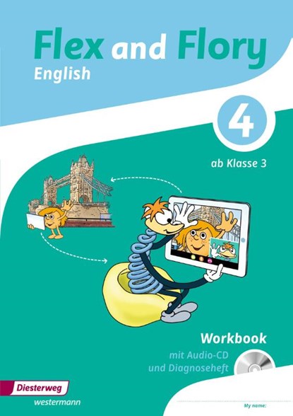 Flex and Flory 3/4. Workbook 4 mit Schüler-Audio-CD und Diagnoseheft, niet bekend - Gebonden - 9783425057743