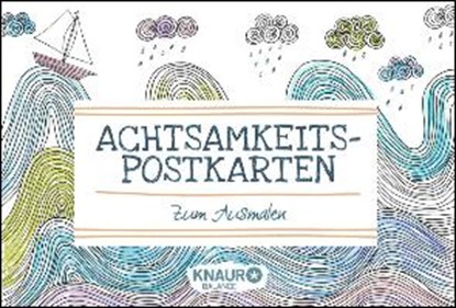 Achtsamkeits-Postkarten zum Ausmalen, FARRARONS,  Emma - Gebonden - 9783426675229