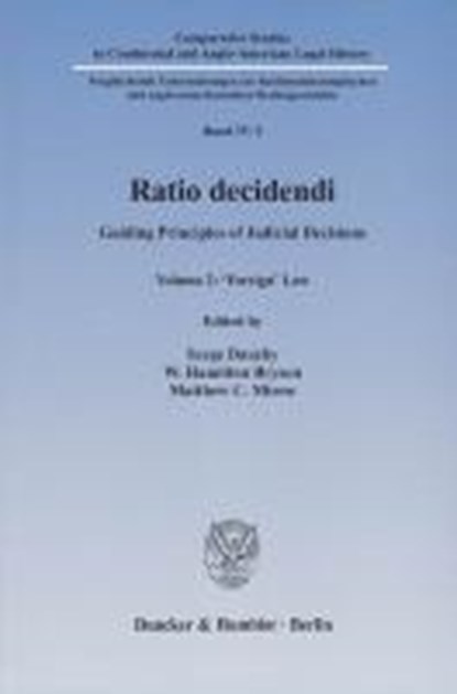 Ratio decidendi, niet bekend - Paperback - 9783428134335