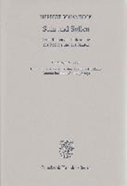 Sein und Sollen, SCHAMBECK,  Herbert ; Köck, Heribert Franz ; Hermida del Llano, Cristina ; Incampo, Antonio - Gebonden - 9783428143757