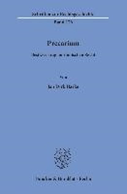 Precarium, HARKE,  Jan Dirk - Paperback - 9783428145584