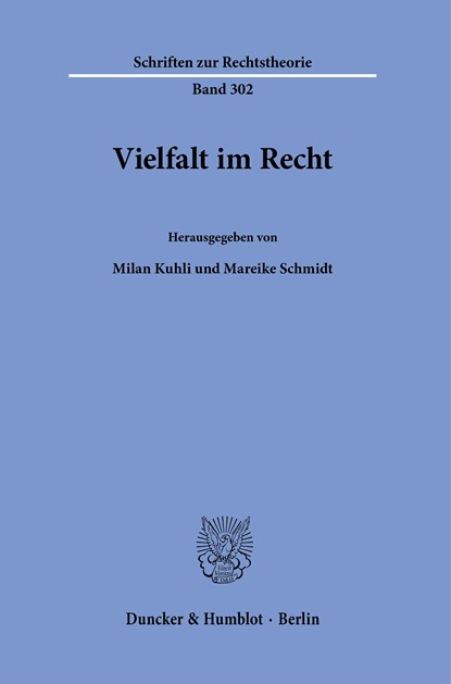 Vielfalt im Recht., Milan Kuhli ;  Mareike Schmidt - Paperback - 9783428159840