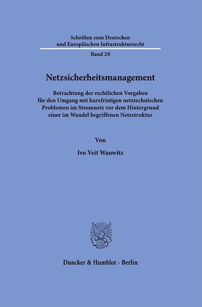Netzsicherheitsmanagement., Ivo Veit Wanwitz - Gebonden - 9783428185368