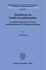 Einziehung von GmbH-Geschäftsanteilen - Arvid Morawe - 9783428194162