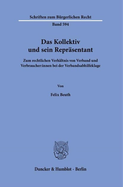 Das Kollektiv und sein Repräsentant, Felix Beuth - Paperback - 9783428195770