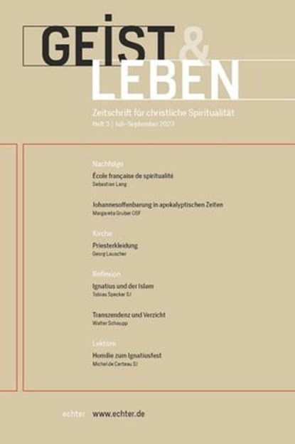 Geist & Leben 3/2023, Christoph Benke ; Verlag Echter - Ebook - 9783429066116