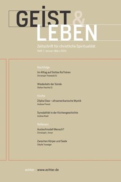 Geist & Leben 1/2024, Christoph Benke ; Verlag Echter - Ebook - 9783429066758