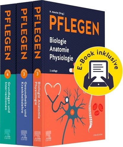 PFLEGEN Lernpaket 3.A. + E-Books: Grundlagen - Anatomie - Krankheitslehre, Christine Keller ; Nicole Menche - Paperback - 9783437253379