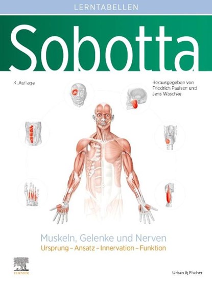 Sobotta Lerntabellen Anatomie Muskeln, Gelenke und Nerven, Friedrich Paulsen ; Jens Waschke - Paperback - 9783437441608