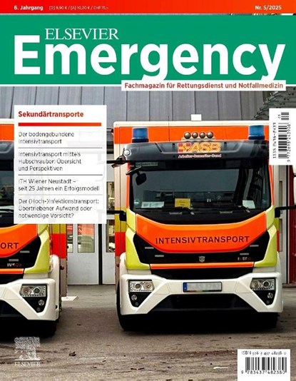 ELSEVIER Emergency. Sekundärtransporte. 5/2025, Frank Flake ; Jürgen Gollwitzer ; Hans-Martin Grusnick - Paperback - 9783437482380