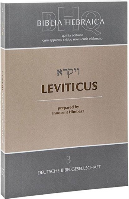 Biblia Hebraica Quinta (BHQ). Gesamtwerk zur Fortsetzung / Biblia Hebraica Quinta (BHQ) - Leviticus, Innocent Himbaza - Paperback - 9783438052636