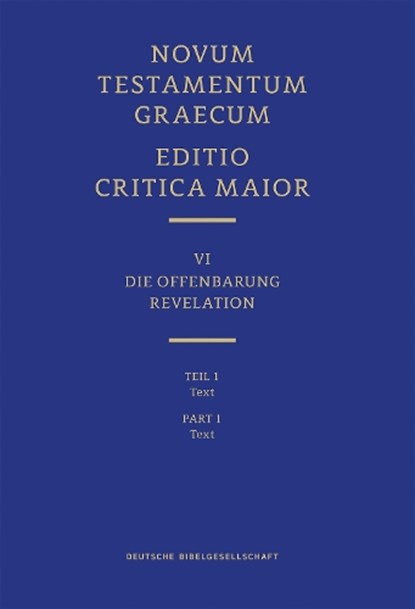 ECM VI/1. Offenbarung. Text, Münster Institut für Neutestamentliche Textforschung ; Martin Karrer - Gebonden - 9783438056191