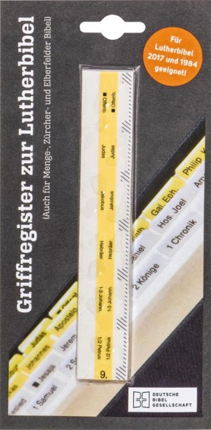 Griffregister für die Lutherbibel, niet bekend - Paperback - 9783438063038
