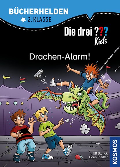 Die drei ??? Kids, Bücherhelden 2. Klasse, Drachen-Alarm!, Ulf Blanck ;  Boris Pfeiffer - Gebonden - 9783440170311