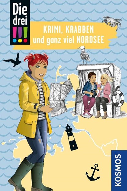 Die drei !!! Krimi, Krabben und ganz viel Nordsee, Julie Bender - Paperback - 9783440175149