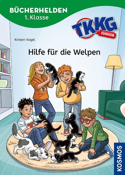 TKKG Junior, Bücherhelden 1. Klasse, Hilfe für die Welpen, Kirsten Vogel - Gebonden - 9783440176252