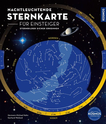 Nachtleuchtende Sternkarte für Einsteiger, Hermann-Michael Hahn ;  Gerhard Weiland - Gebonden - 9783440177013