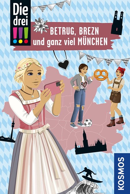 Die drei !!!, Betrug, Brezn und ganz viel München, Henriette Wich - Paperback - 9783440177471