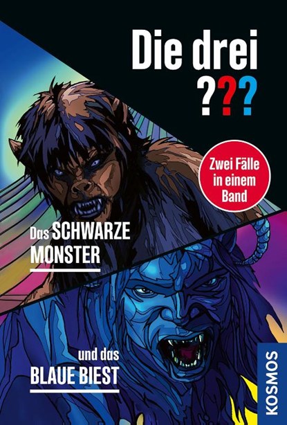 Die drei ???, Das schwarze Monster / und das blaue Biest (Doppelband), Hendrik Buchna ; André Marx - Paperback - 9783440183106