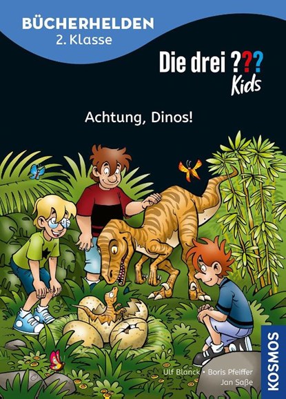Die drei ??? Kids, Bücherhelden 2. Klasse, Achtung, Dinos!, Boris Pfeiffer ; Ulf Blanck - Gebonden - 9783440185780