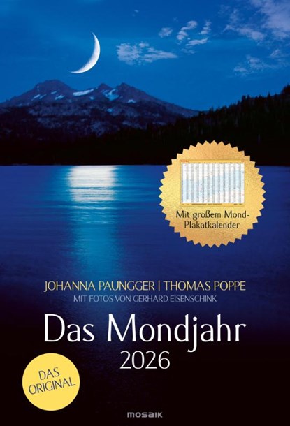 Das Mondjahr 2026 - Wand-Spiralkalender, Johanna Paungger ; Thomas Poppe - Paperback - 9783442395279