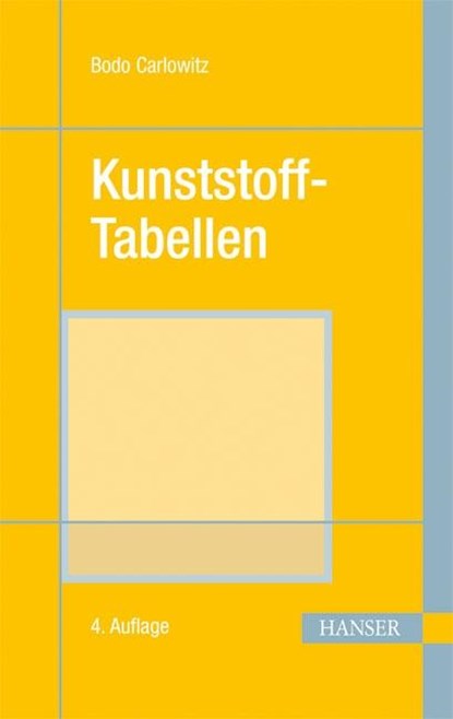 Kunststoff-Tab. 4.A., Carlowitz - Gebonden - 9783446176034