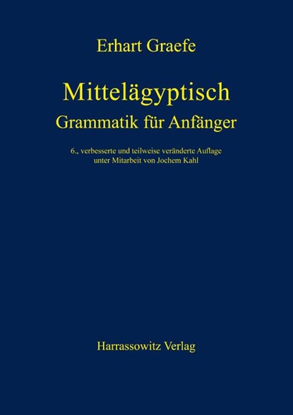 Mittelägyptische Grammatik für Anfänger, Erhart Graefe - Paperback - 9783447044691
