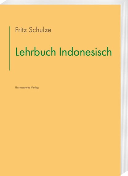 Lehrbuch Indonesisch, Fritz Schulz - Paperback - 9783447122603