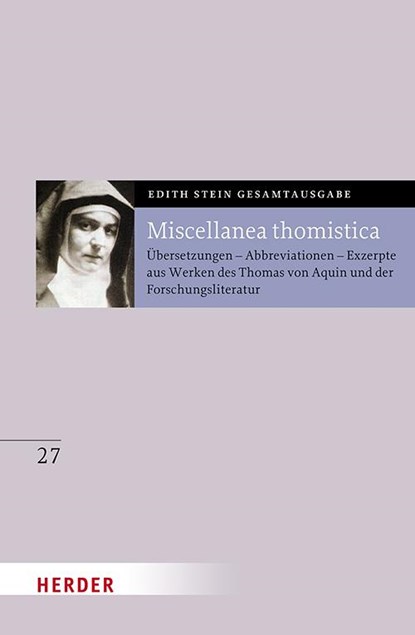 Miscellanea thomistica, Edith Stein - Gebonden - 9783451026478