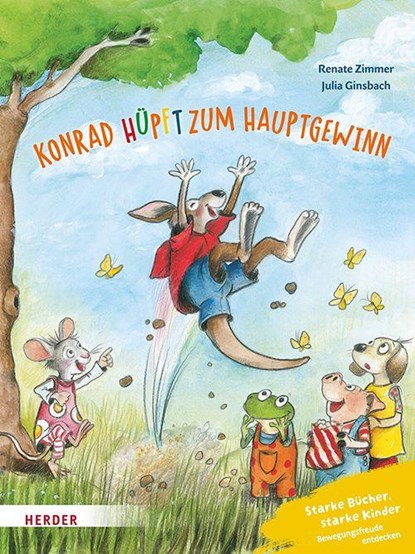 Konrad Känguru und Rita Rennmaus. Konrad hüpft zum Hauptgewinn, Renate Zimmer - Gebonden - 9783451718052