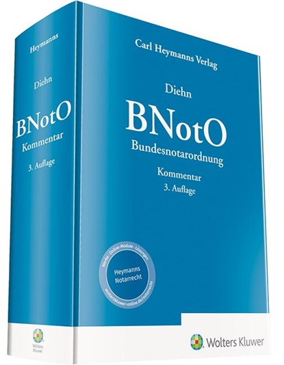 BNotO - Bundesnotarordnung, Thomas Diehn - Gebonden - 9783452298119