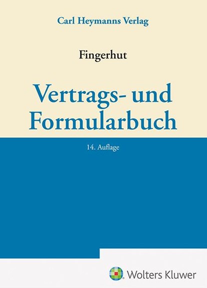 Vertrags- und Formularbuch, Michael Fingerhut - Gebonden - 9783452301697