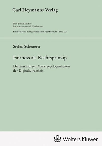 Fairness als Rechtsprinzip (GWR 200), Stefan Scheuerer - Gebonden - 9783452303042