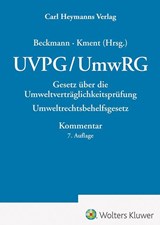 UVPG/UmwRG - Kommentar - Martin Beckmann ; Martin Kment - 9783452305411