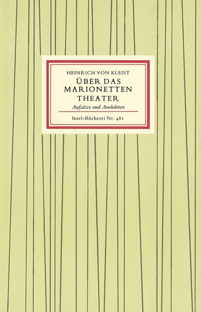 Über das Marionettentheater, Heinrich Von Kleist - Gebonden - 9783458084815
