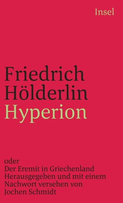 Hyperion oder Der Eremit von Griechenland, Friedrich Hölderlin - Paperback - 9783458320654