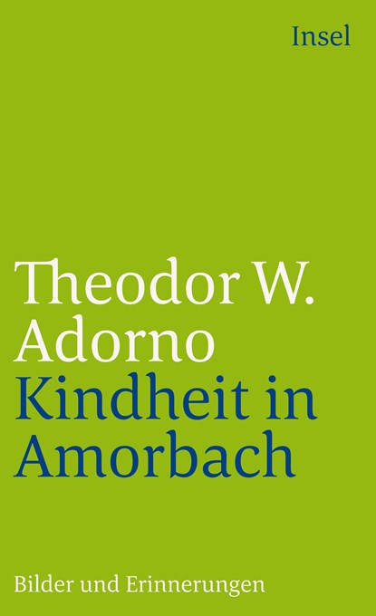 Kindheit in Amorbach, Theodor W. Adorno - Paperback - 9783458346234