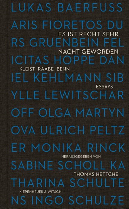Es ist recht sehr Nacht geworden, Thomas Hettche - Gebonden - 9783462002850