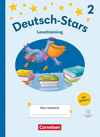 Deutsch-Stars 2. Schuljahr - Ausgabe 2025 - Lesetraining - Übungsheft mit Lösungen und digitalen Medien, niet bekend - Paperback - 9783464815038