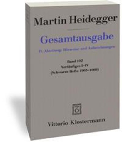 Vorläufiges I-IV, Martin Heidegger - Paperback - 9783465026877