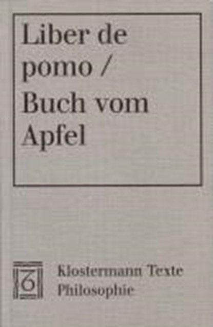 Liber de pomo/Buch v. Apfel, ACAMPORA-MICHEL,  Elsbeth - Paperback - 9783465031055