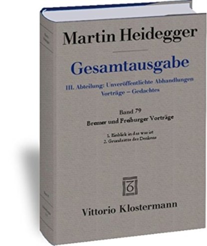 BREMER UND FREIBURGER VORTR?GE, Martin Heidegger - Paperback - 9783465034247